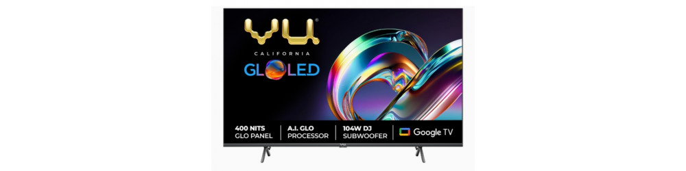 Television: Vu  (43 inches) Rs.28490  to Rs.29990